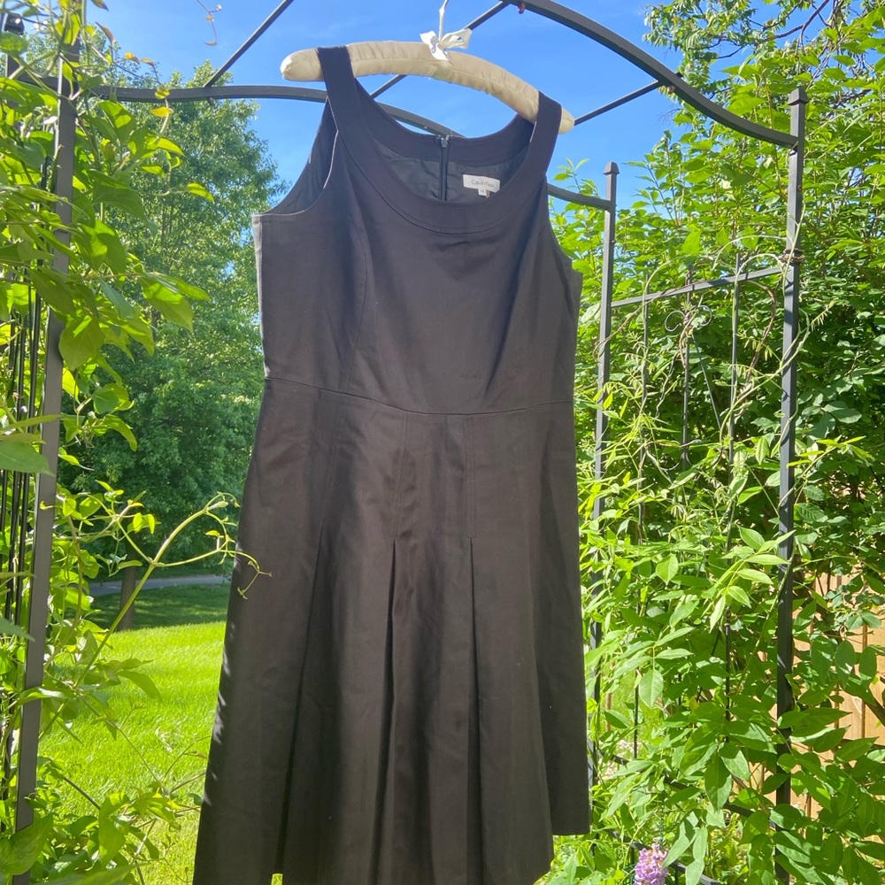 Calvin Klein Black Halter Midi Sundress